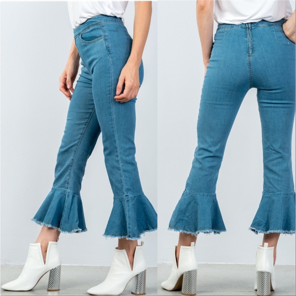 HIGH WAISTED JEANS (Pants womens women clothes - Picture 2 of 3